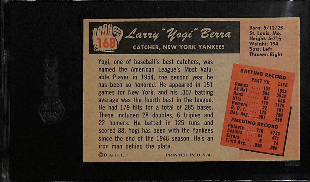 1955 Bowman Yogi Berra #168 Graded SGC 5.5