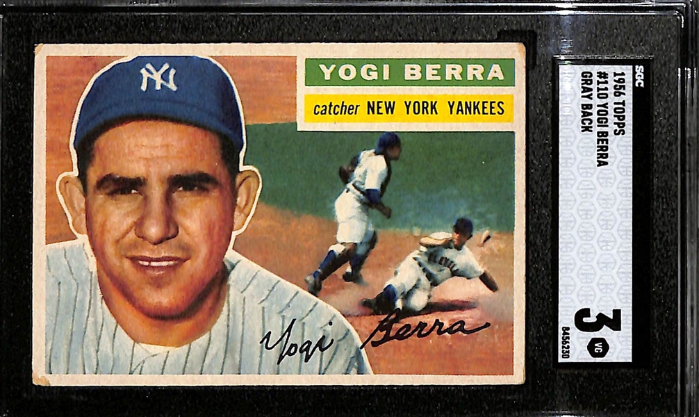 1956 Topps Yogi Berra #110 Graded SGC 3