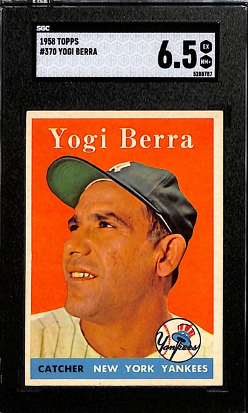 1958 Topps Yogi Berra #370 Graded SGC 6.5