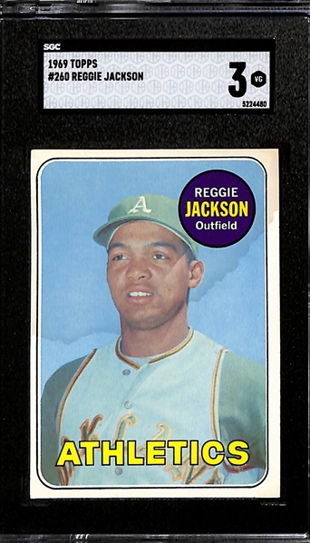 1969 Topps Reggie Jackson #260 Graded SGC 3