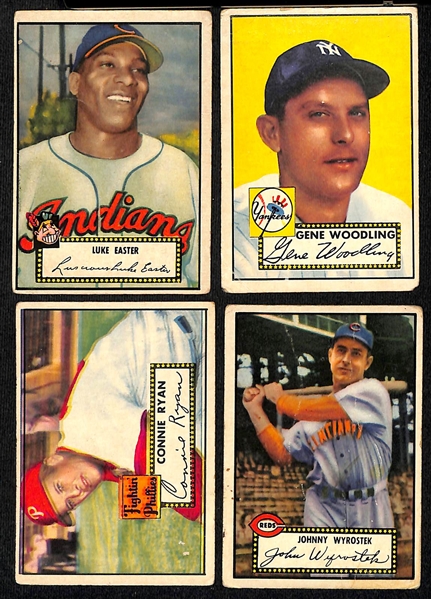 Lot of (9) 1952 & (48) 1953 Topps Baseball Cards w. (2) 1953 Topps Early Wynn