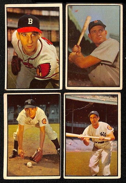  Lot of (24) 1953 & (66) 1954 Bowman Baseball Cards w. 1954 Richie Ashburn