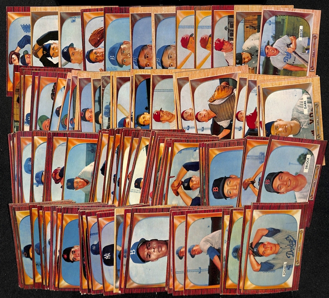 Lot of (100+) 1955 Bowman Baseball Cards w. PeeWee Reese