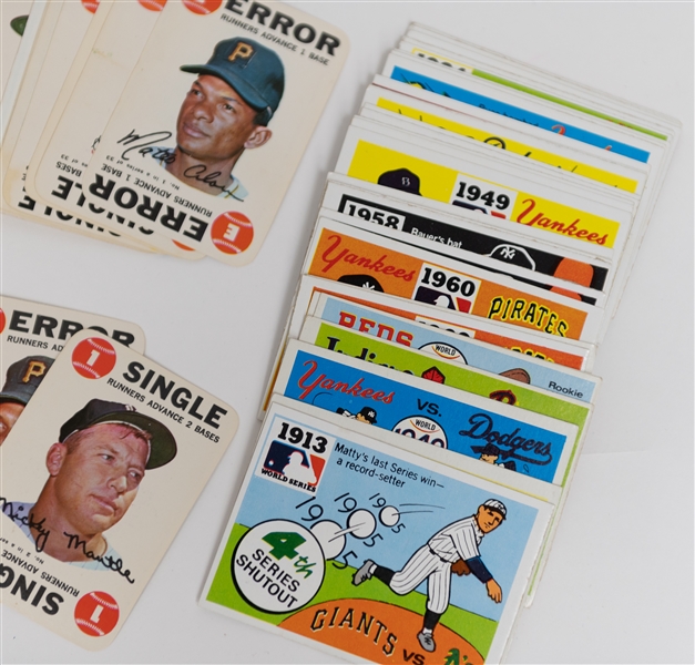  Lot of (100) 1968 Deckle Edge Cards w. (7) Clemente Cards & (50) 1969 Deckle Edge w. Clemente