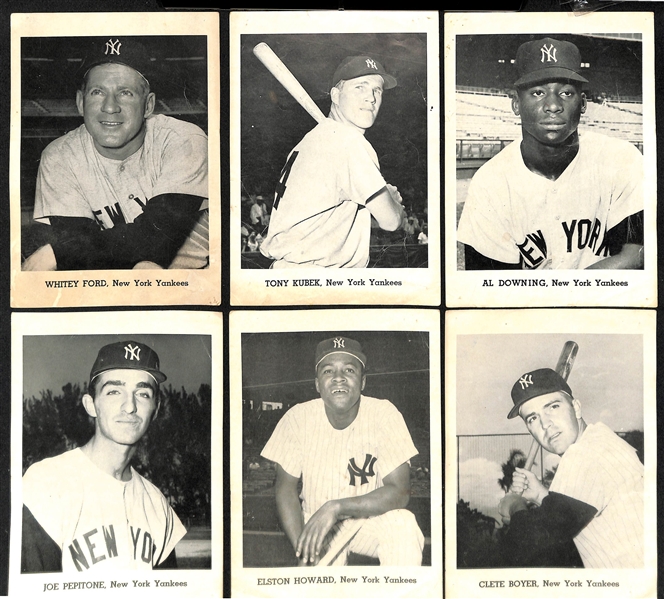  1954 Topps Willie Mays (w. Pinhole), Lot of (16) 1960s Jay Publishing Photos w. Maris, and 1964 Topps Giant Clemente