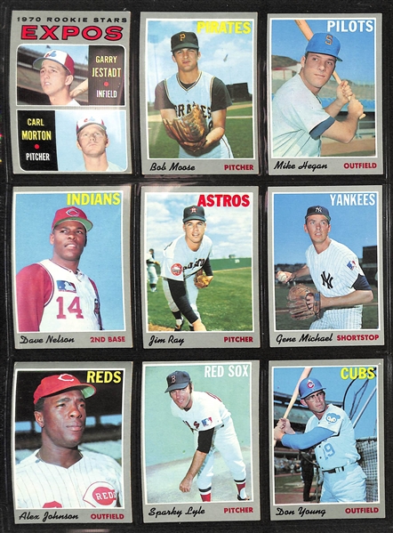 Lot of (650+) Assorted 1970 Topps Baseball Cards - Great Set Building Lot - w. Tom Seaver & Rod Carew