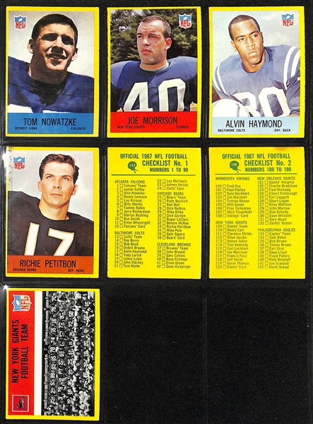 Lot of (200) 1965/1966/1967 Philadelphia Football Cards w. 1965 Bob Lilly