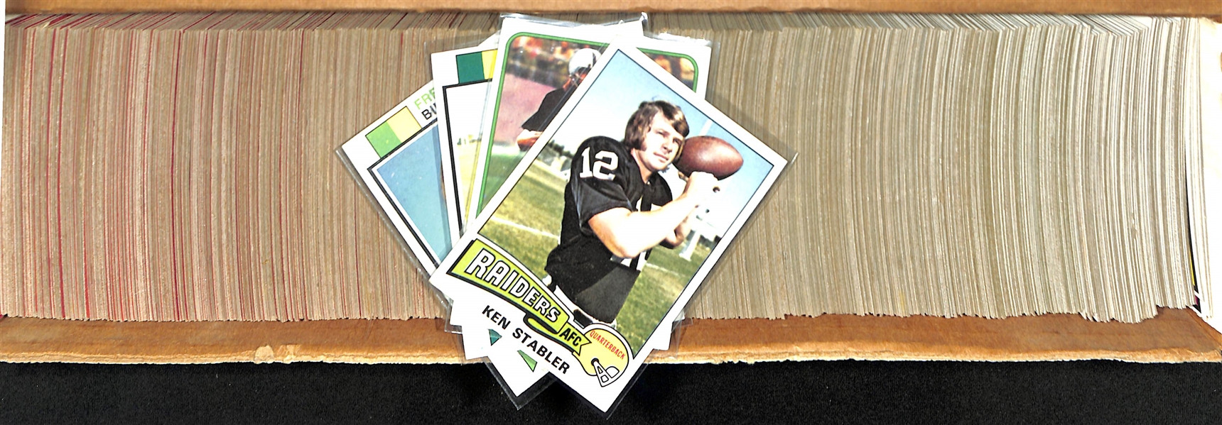 Lot of (750+) Topps Football Cards from 1973-1979 w. 1975 & 1976 Ken Stabler