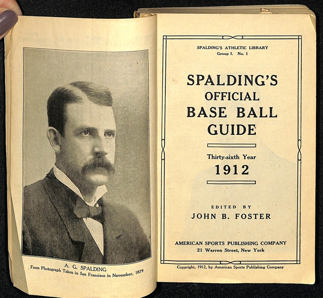 1912 Spaulding Baseball Guide Booklet