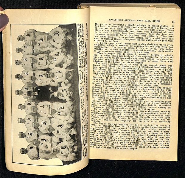 1912 Spaulding Baseball Guide Booklet