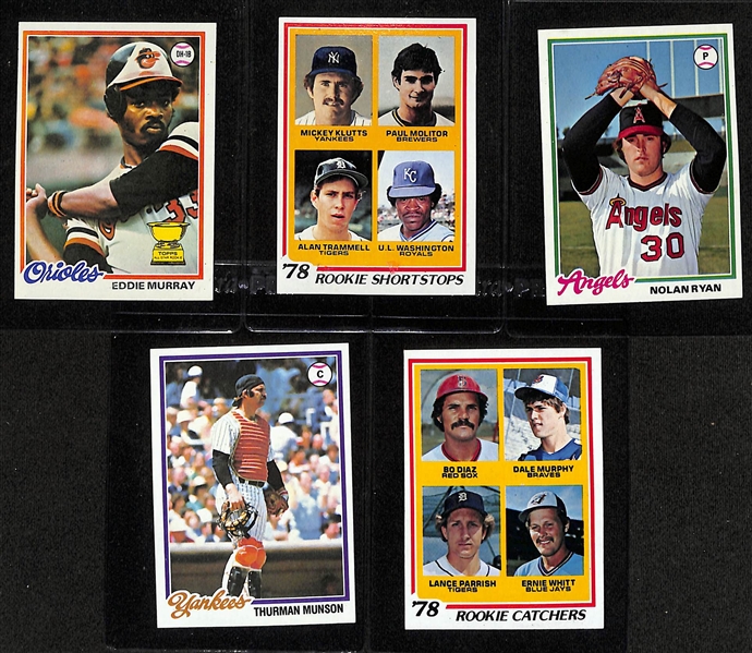 1978 Topps Baseball Card Complete Set of 726 Cards w. Eddie Murray Rookie Card