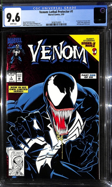 Venom: Lethal Protector # 1 Graded CGC 9.6 (1st Venom in his own Title)