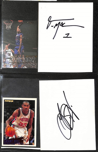 Lot of (80+) NBA Autographed Mostly Post Cards and Photos Inc. Julius Erving, Doc Rivers, Tracy McGrady, Dominique Wilkins and More  - JSA Auction Letter