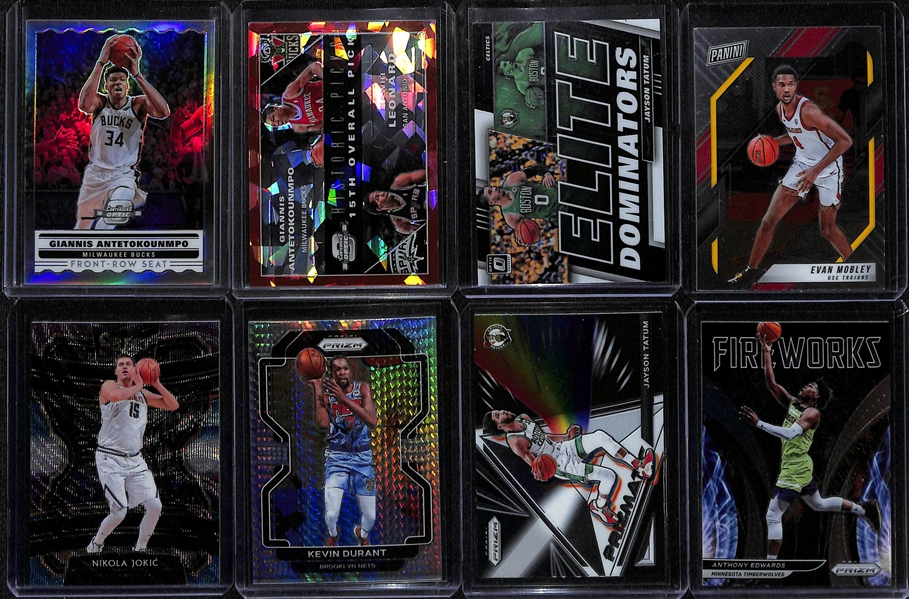 Lot of (40+) Mostly 2020-2021 Basketball Inserts and Star Cards w. LeBron James, Michael Jordan, Carmelo Anthony and Others.