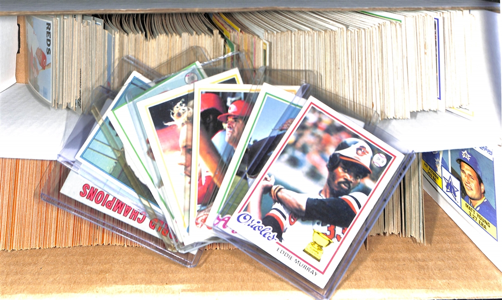 Lot of (1000+) 1970-1979 Topps Baseball Cards w. 1978 Eddie Murray Rookie