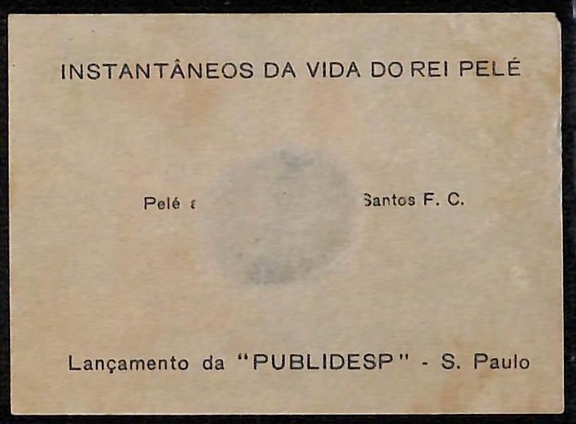 1964 Pele Rookie Era Soccer Publidesp Instantaneos Da Vida Do Rei #242 Graded SGC 1