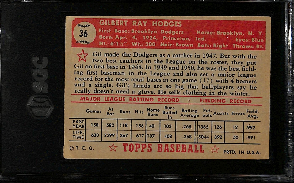 1952 Topps Gil Hodges #36 Graded SGC 3