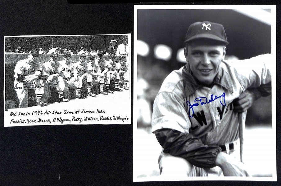 Lot of (20) Autographed Baseball 8x 10 Photos w. Catfish Hunter, Warren Spahn and Others (JSA Auction Letter)