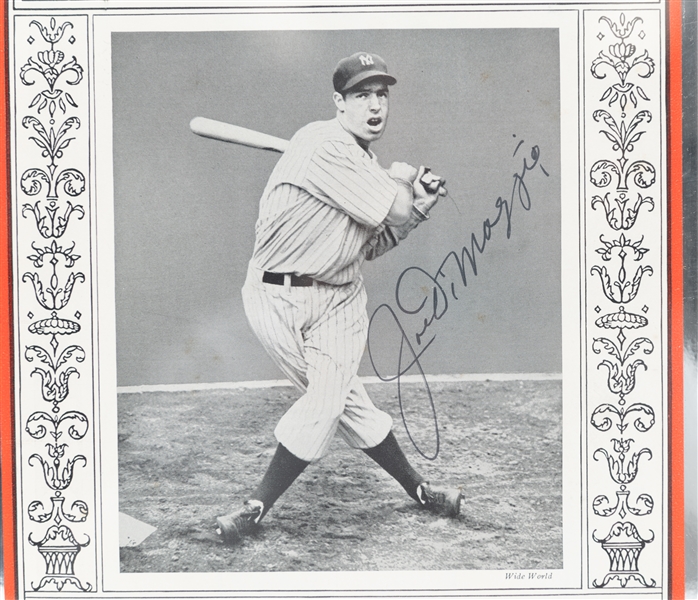 Framed and Matted 1936 Time Magazine Cover Signed by Joe DiMaggio (Full JSA LOA) - 15x12 Framed