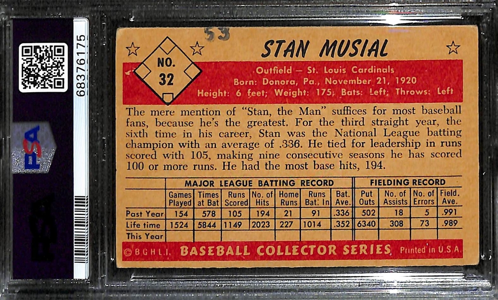 1953 Bowman Color Stan Musial #32 Graded PSA 4(MK)