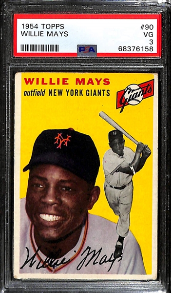 1954 Topps Willie Mays #90 Graded PSA 3