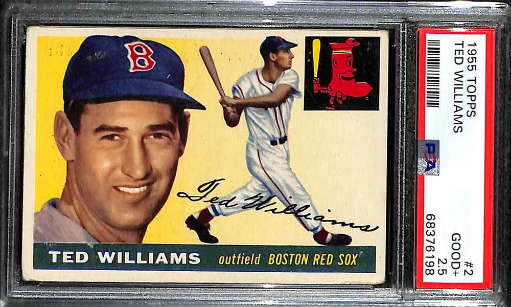 1955 Topps Ted Williams #2 Graded PSA 2.5