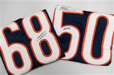 Mike Singletary and Mike Ditka Autographed Chicago Bears Jerseys (Beckett and Schwartz Certs)