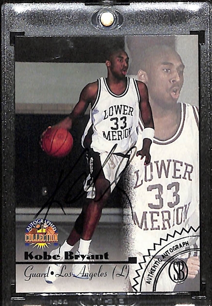 1996-97 Score Board Kobe Bryant Autographed Rookie Card (JSA Letter of Authenticity)