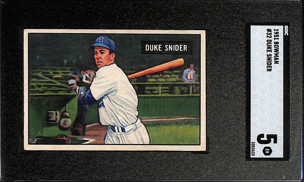 1951 Bowman Duke Snider #32 Graded SGC 5