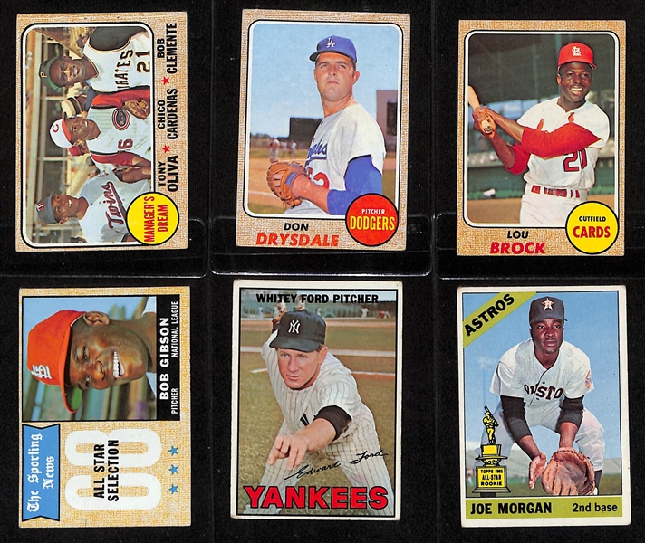 Lot of Approx (250) 1962-1970 Topps Baseball Cards w. 1969 & 1970 Willie Mays