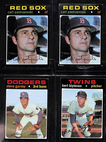 Lot of Approx (400) 1971 Topps Baseball Cards w. Mays & Rose
