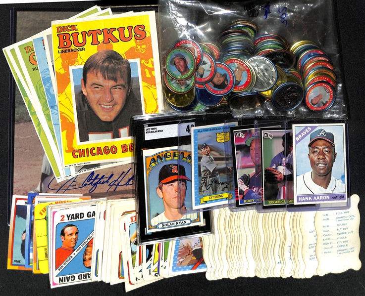 1966-1990 Sports Card Lot and Coins w. 1972 Topps Nolan Ryan SGC 4
