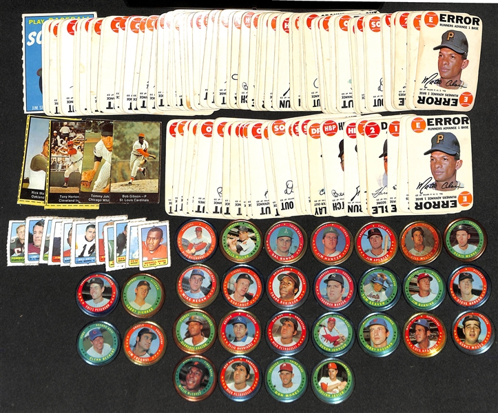 Lot of Approx (100) 1968 Topps Baseball Game Cards (at least 1 full set)