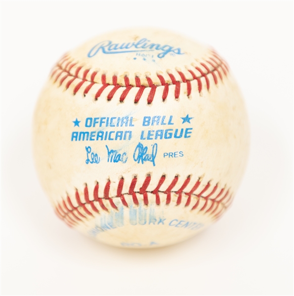 Joe DiMaggio Signed Official American League Baseball (JSA Auction Letter)