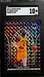 2021-22 Mosaic Basketball Stained Glass LeBron James Graded SGC 10