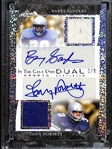 2022 Leaf In The Game Used Barry Sanders and Tony Dorsett Dual Autographed Relic Card