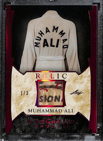2022 Leaf In The Game Used Muhammad Ali Relic Card #d 1/3 
