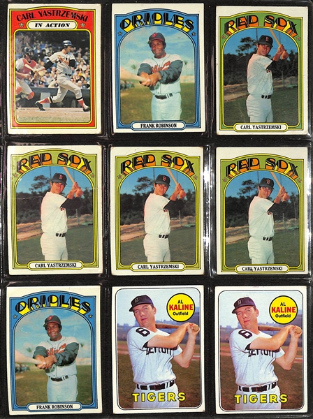  Lot of (450+) 1969-1975 Topps Baseball Star & Common Cards w. 1970 Hank Aaron