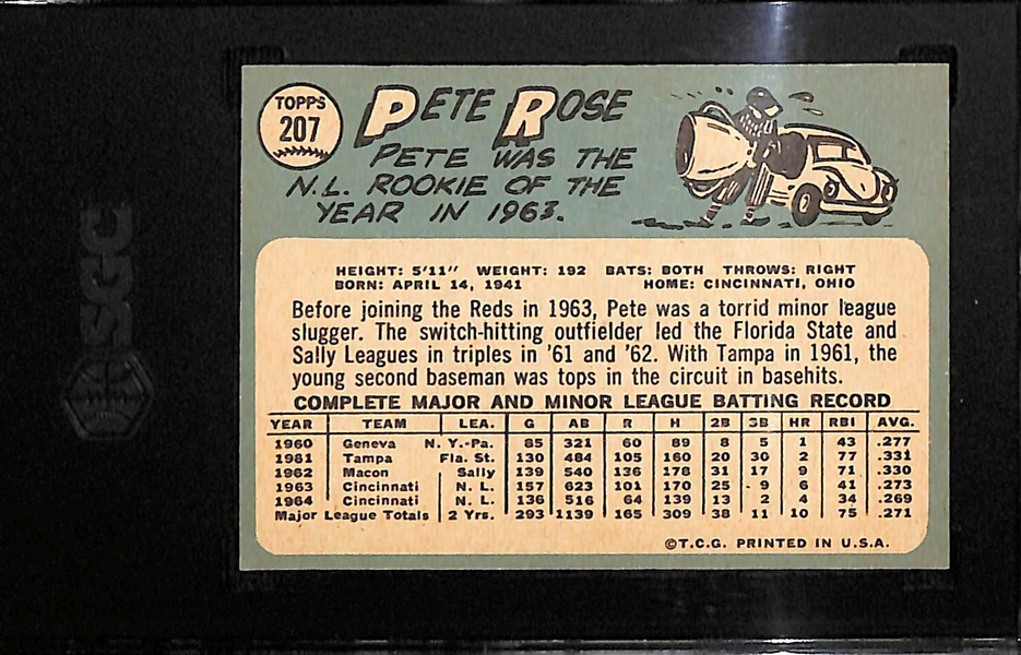 1965 Topps #207 Pete Rose Graded SGC 7