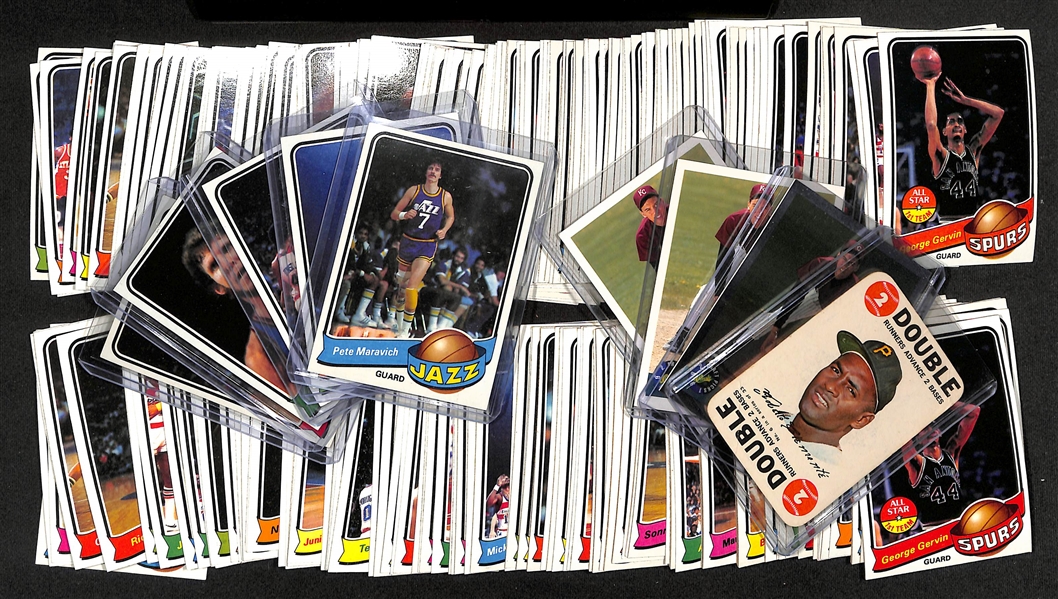 1979-80 Topps Basketball Complete Set of 132 Cards & a 90% Complete Partial Set w. Pete Maravich