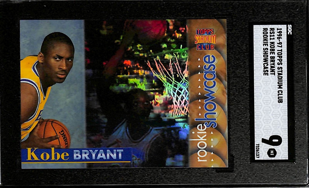1996-97 Kobe Bryant Rookie Showcase #RS11 Graded SGC 9