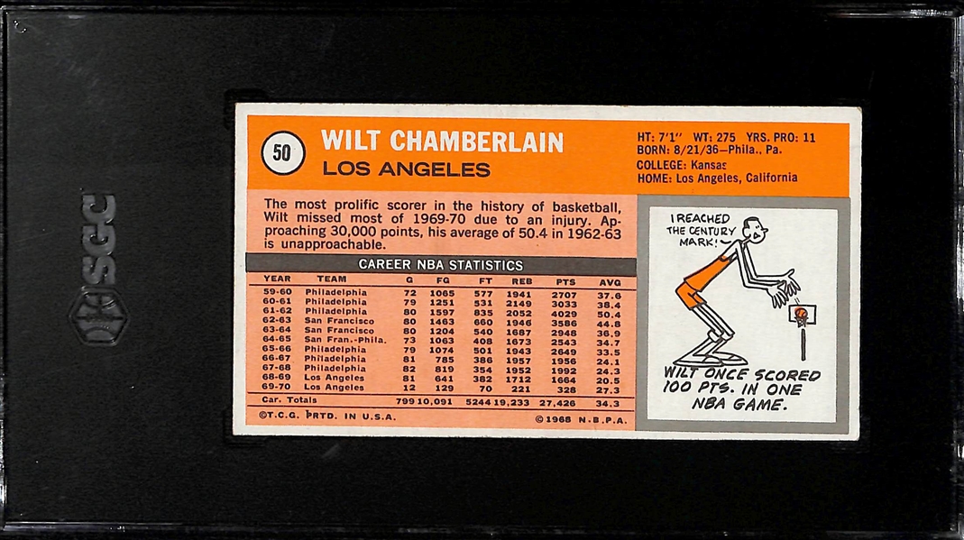 1970-71 Topps # 50 Wilt Chamberlain Graded SGC 5