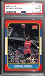 1986 Fleer Michael Jordan #57 Rookie Card PSA 6