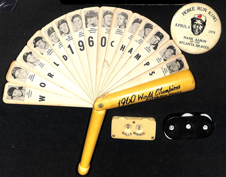 RARE 1960 Pittsburgh Pirates Souvenir World Series Champions Fan & More