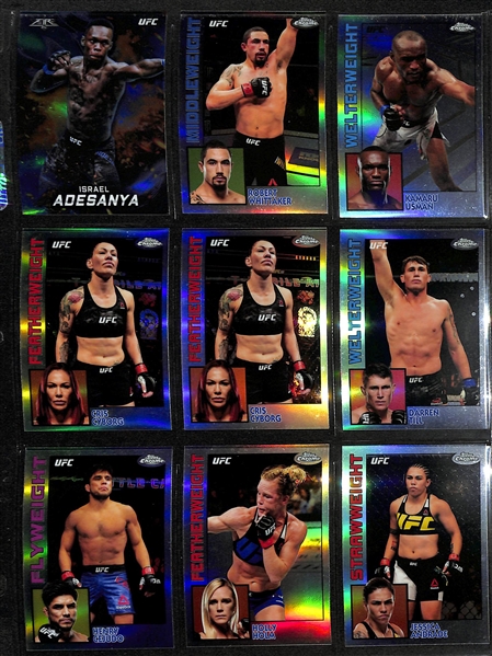 Lot of (450+) 2010-2019 Topps UFC Cards w. Many Stars, Refractors, and Inserts