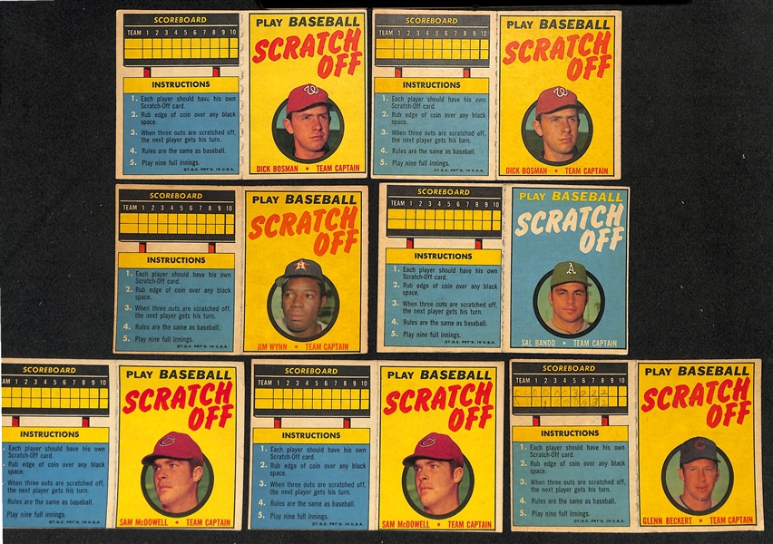 Lot of (49) 1961-1963 Post Baseball Cards, (5) 1967 Topps Posters & (13) 1971 Topps Scratch Offs w. (2) Juan Marichal