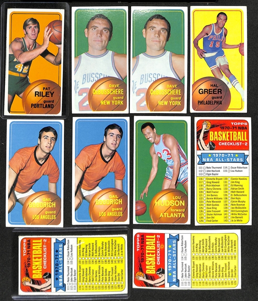 Lot of Approx (150) Assorted 1970-71 Topps Basketball Cards w. Pat Riley Rookie Card