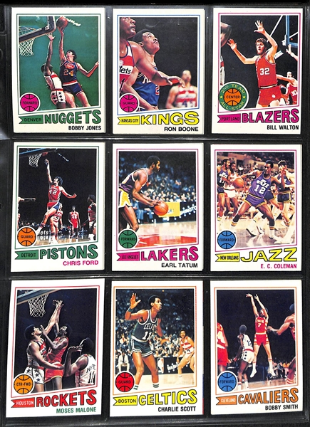 1977-78 Topps Basketball Partial Set (126 of 132 Cards) w. Maravich & Approx (400) 1992 Assorted Gold Basketball Cards