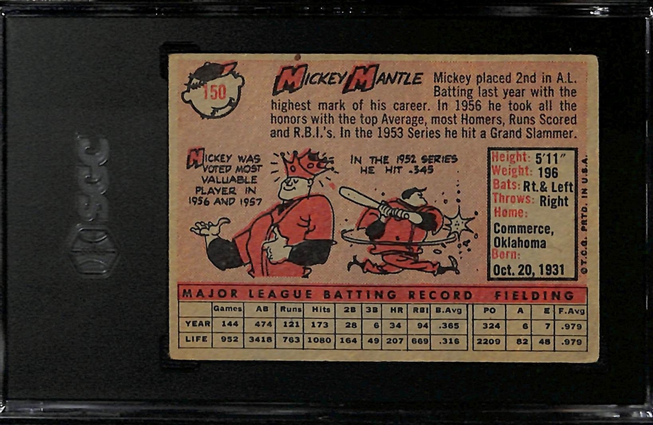 Lot of (27) 1958 Topps Yankees Cards w. Mickey Mantle SGC 3 - Complete Set of Yankees Cards Issued This Year