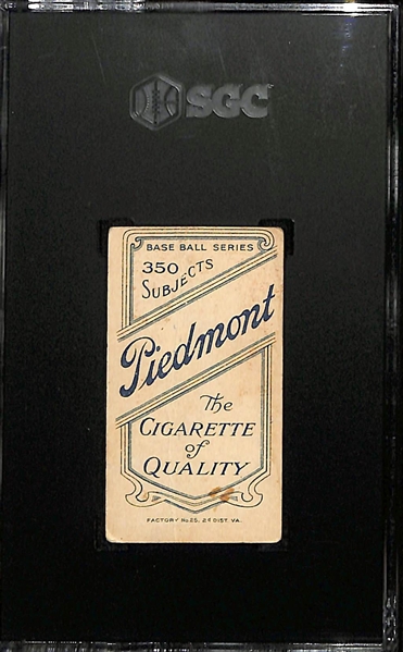 1910 Piedmont Cigarettes T206 Jake Beckley (Hall of Fame) SGC 1.5
